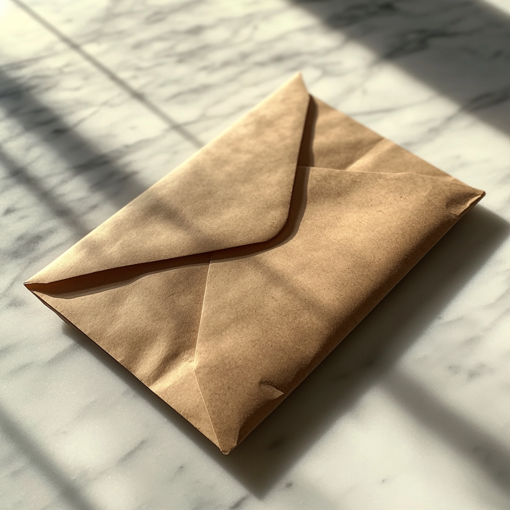 An envelope on a table | Source: Midjourney
