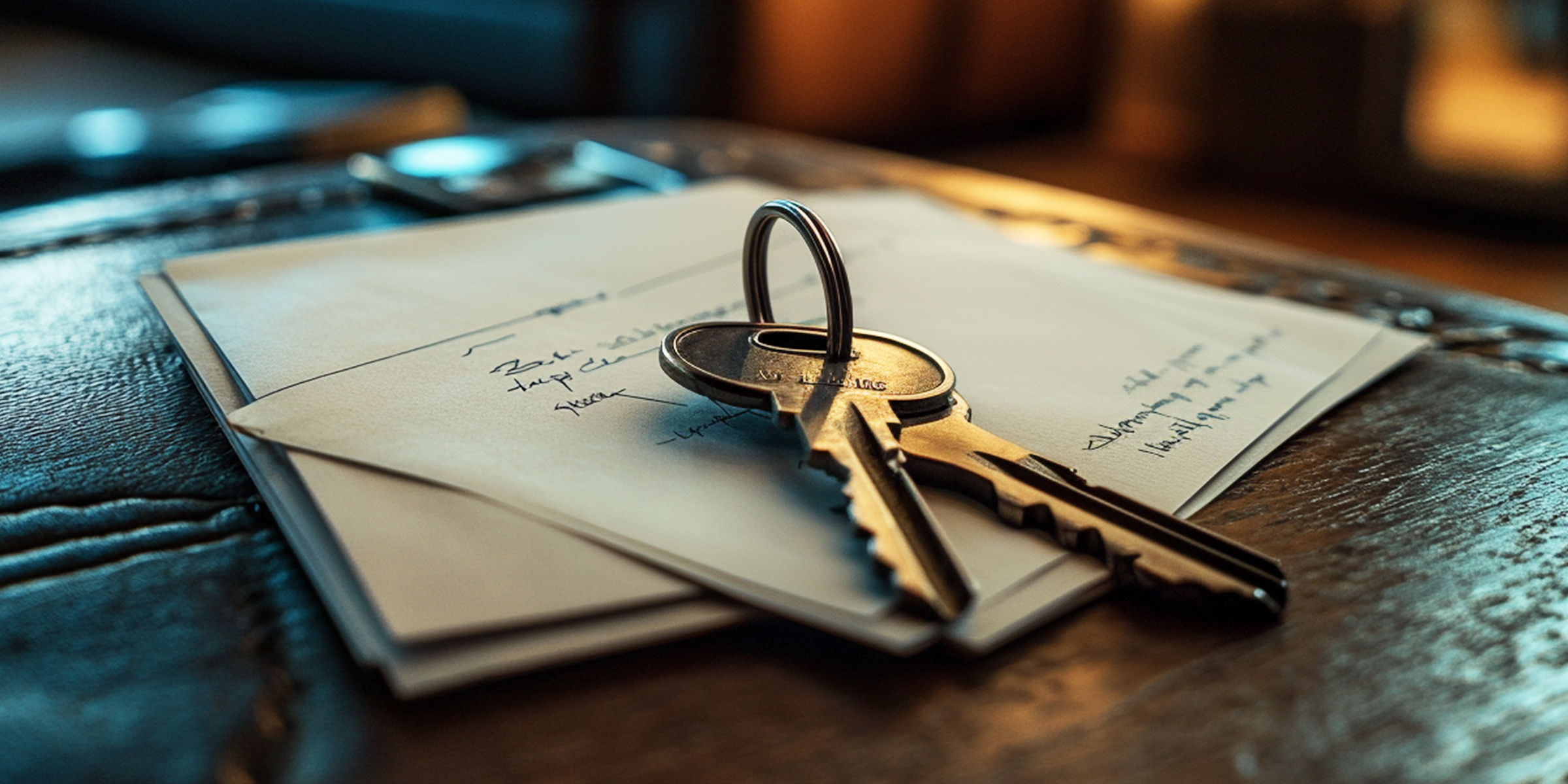 A set of keys and a note | Source: Midjourney