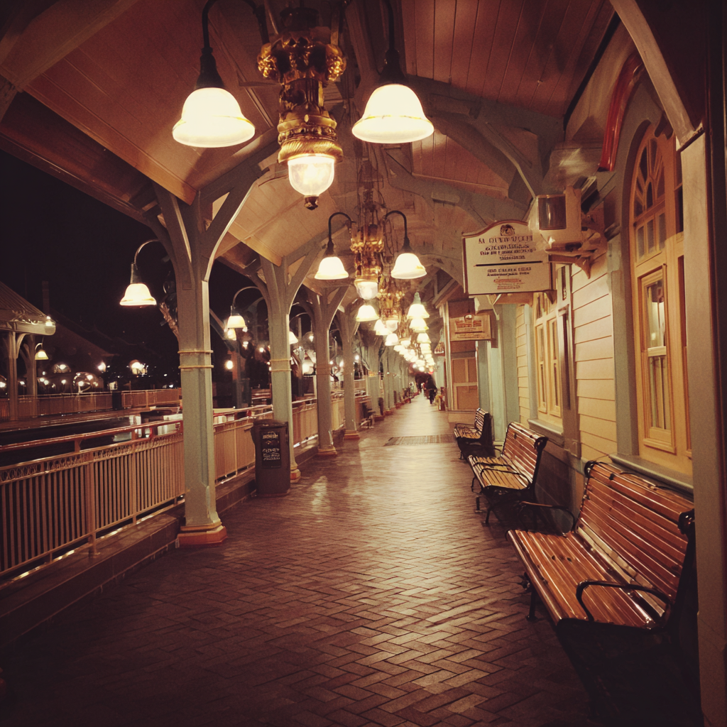 The exterior of a train station | Source: Midjourney