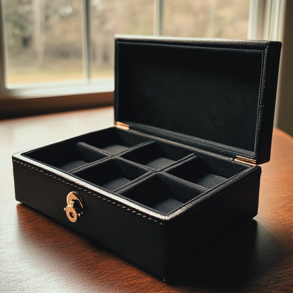 A leather watch box | Source: Midjourney