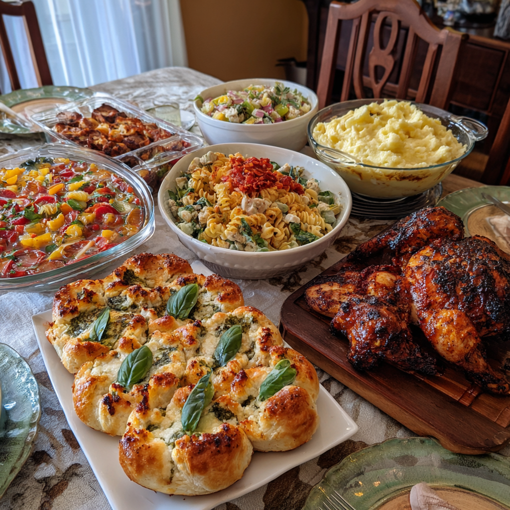 Food on a table | Source: Midjourney