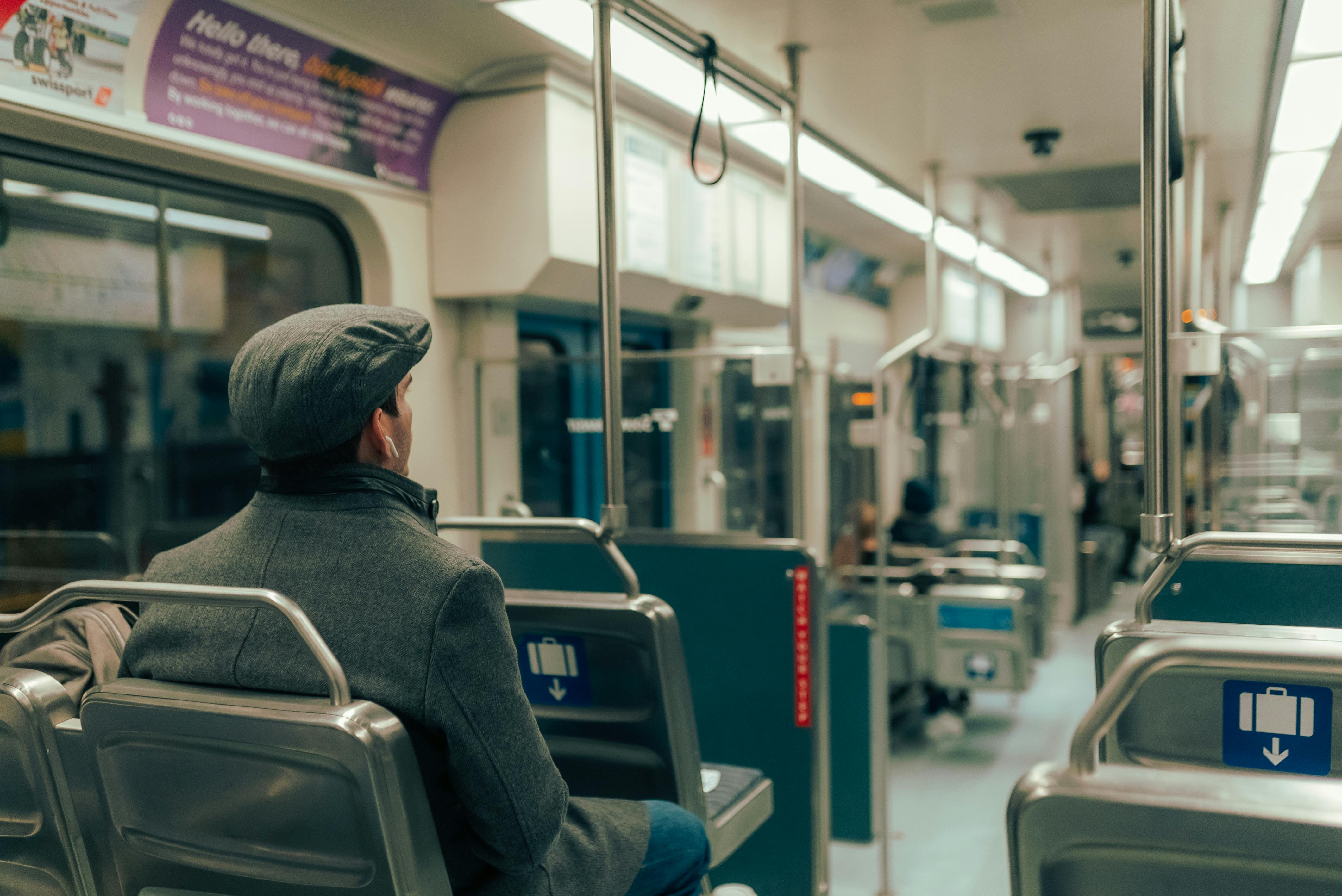 Man inside a train | Source: Pexels