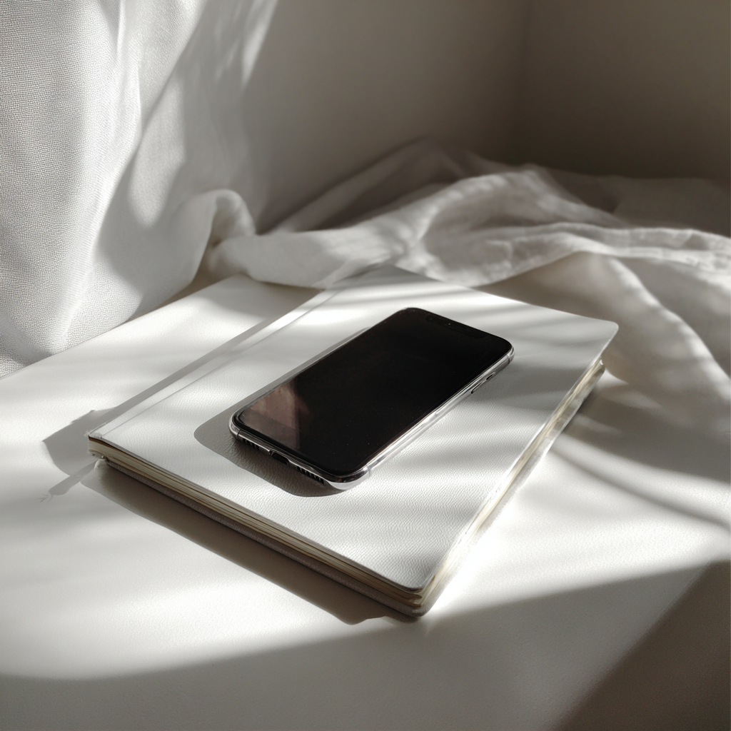 A cellphone on a table | Source: Midjourney
