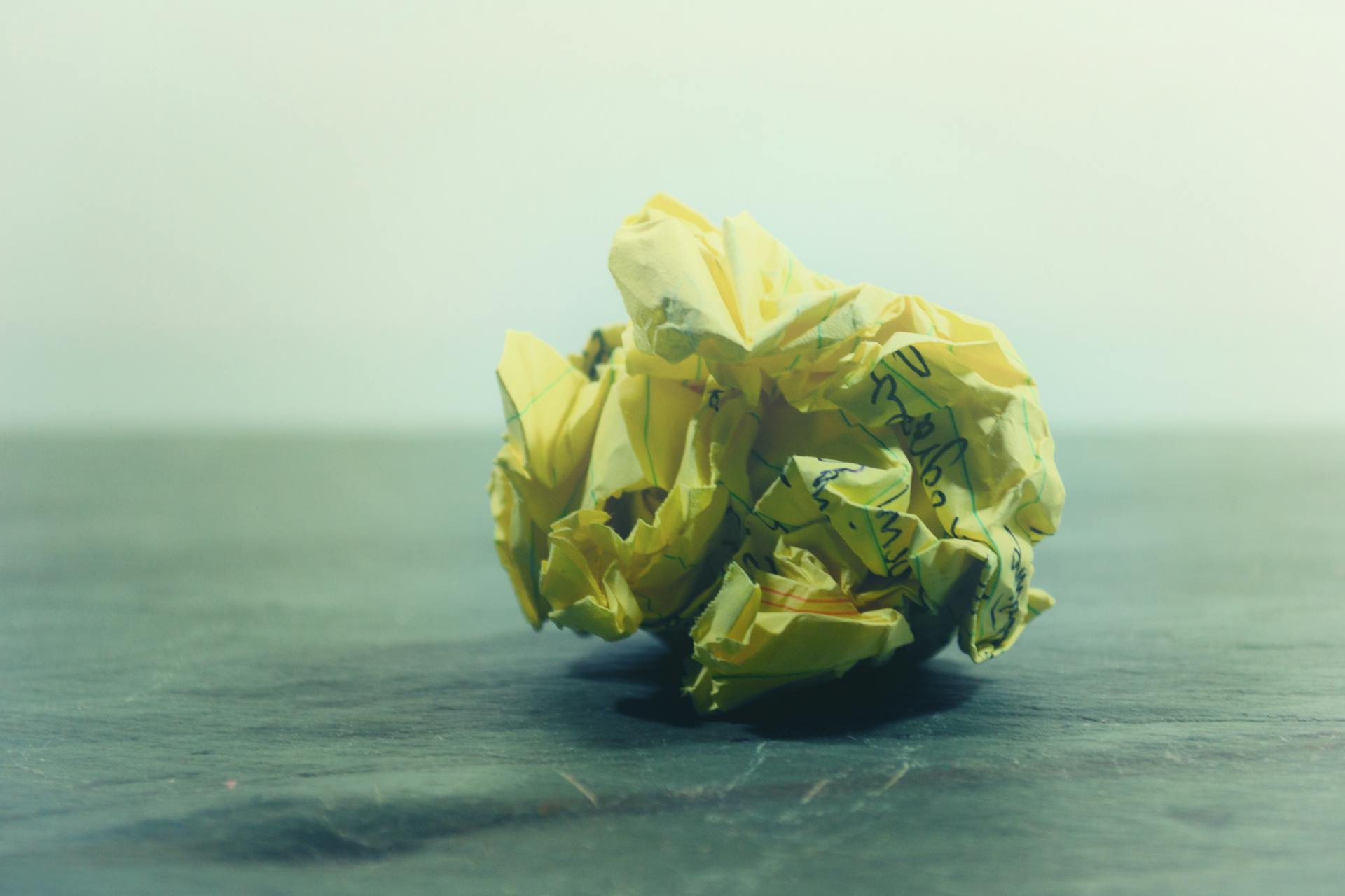 A crumpled paper with writing on it | Source: Pexels