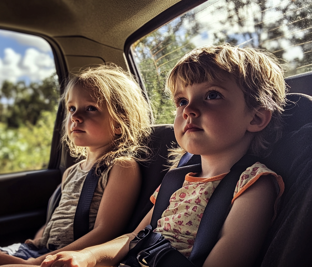 Children inside a car | Source: Midjourney