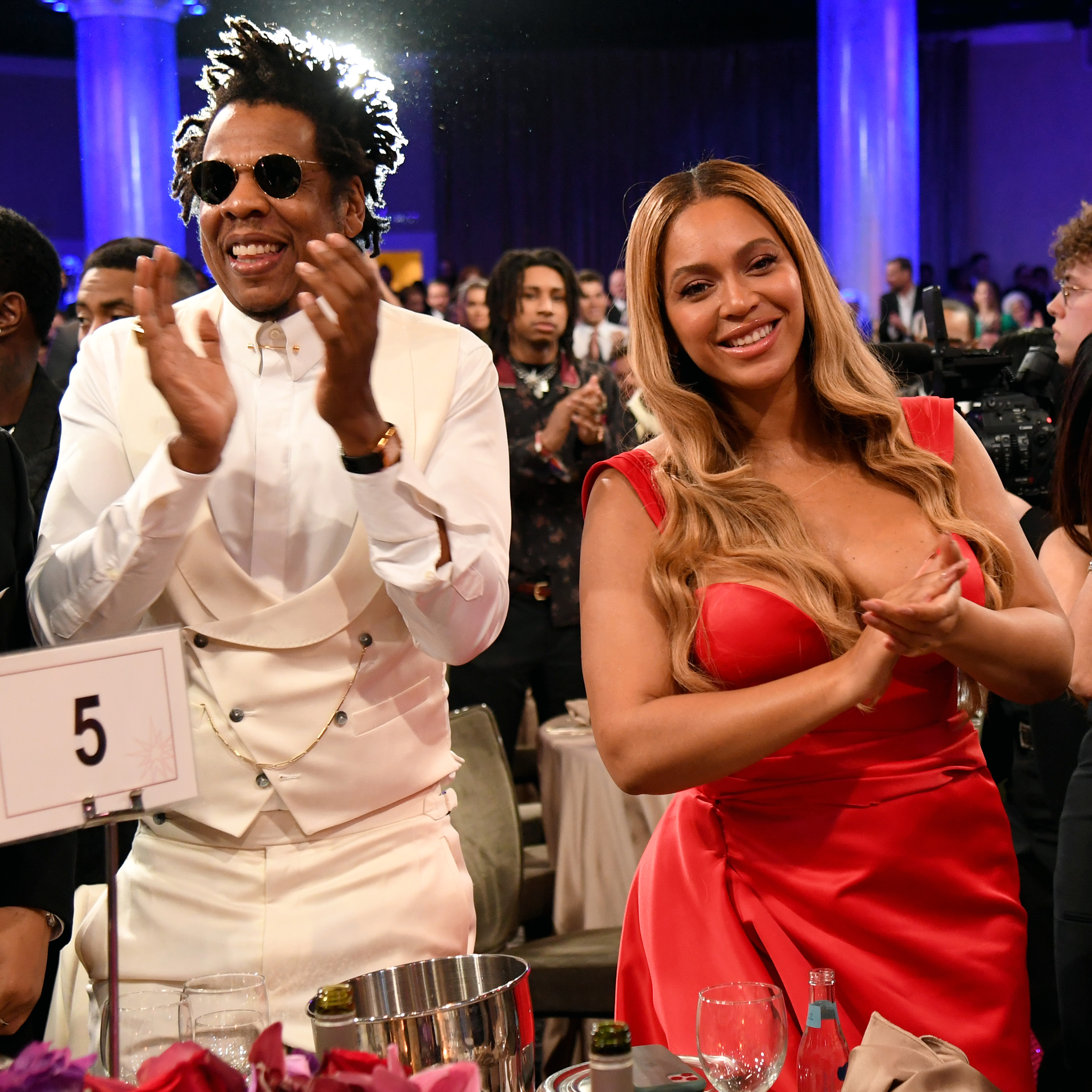 Jay-Z and Beyoncé at the Pre-Grammy Gala and Grammy Salute to Industry Icons Honoring Sean "Diddy" Combs on January 25, 2020, in Beverly Hills, California. | Source: Getty Images