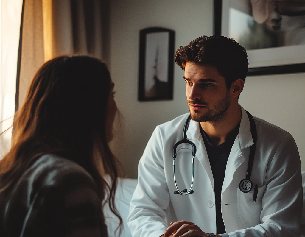 Doctor chatting with a patient | Source: Midjourney