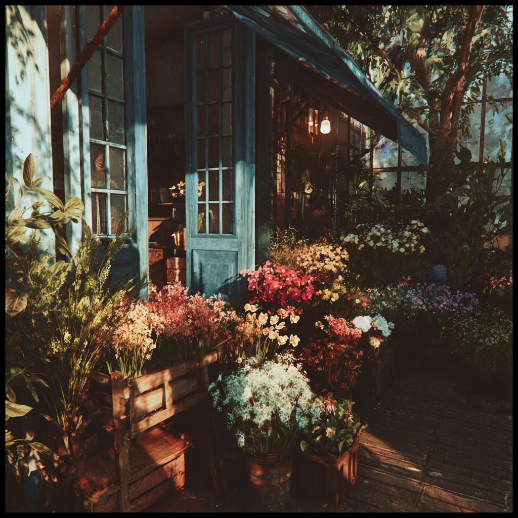 The exterior of a florist | Source: Midjourney