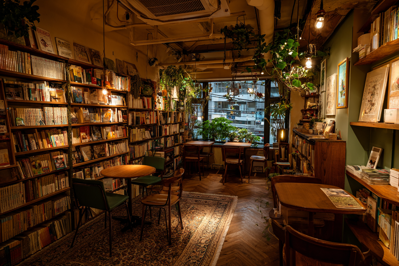 A bookstore café | Source: Midjourney