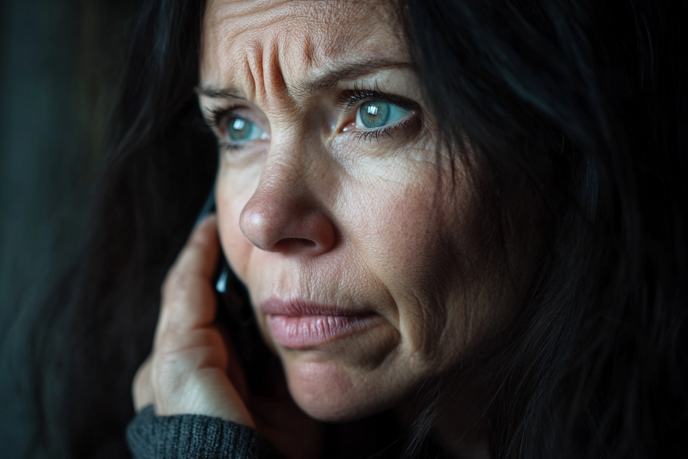 A woman speaking on her cell phone | Source: Midjourney