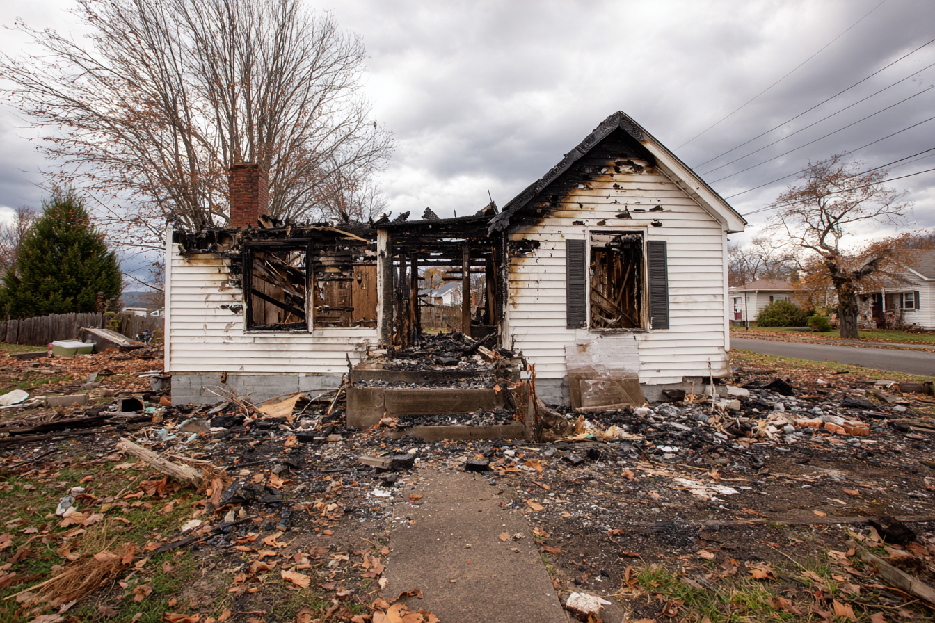A damaged house | Source: Midjourney