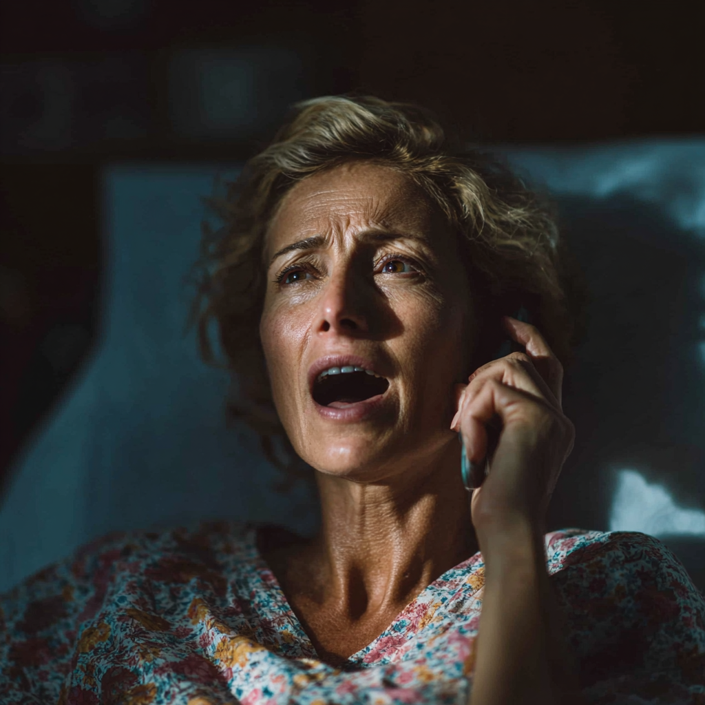 Wściekła kobieta na telefonie | Źródło: Midjourney