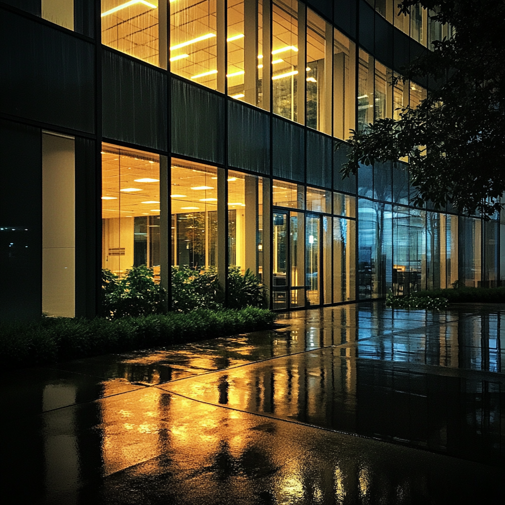 The exterior of an office building | Source: Midjourney