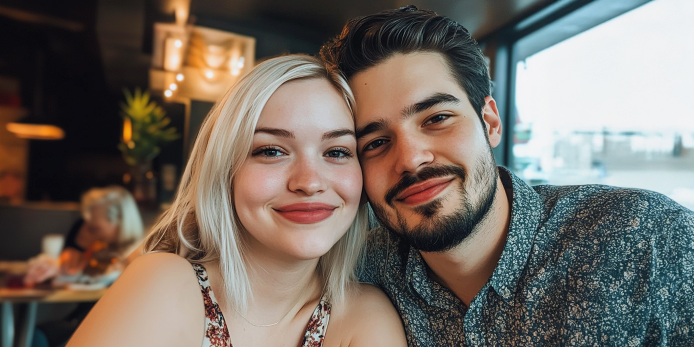 A happy couple in a coffee shop | Source: The Celebritist