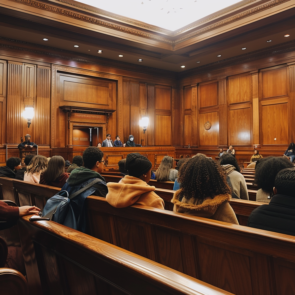 People in a courtroom | Source: Midjourney