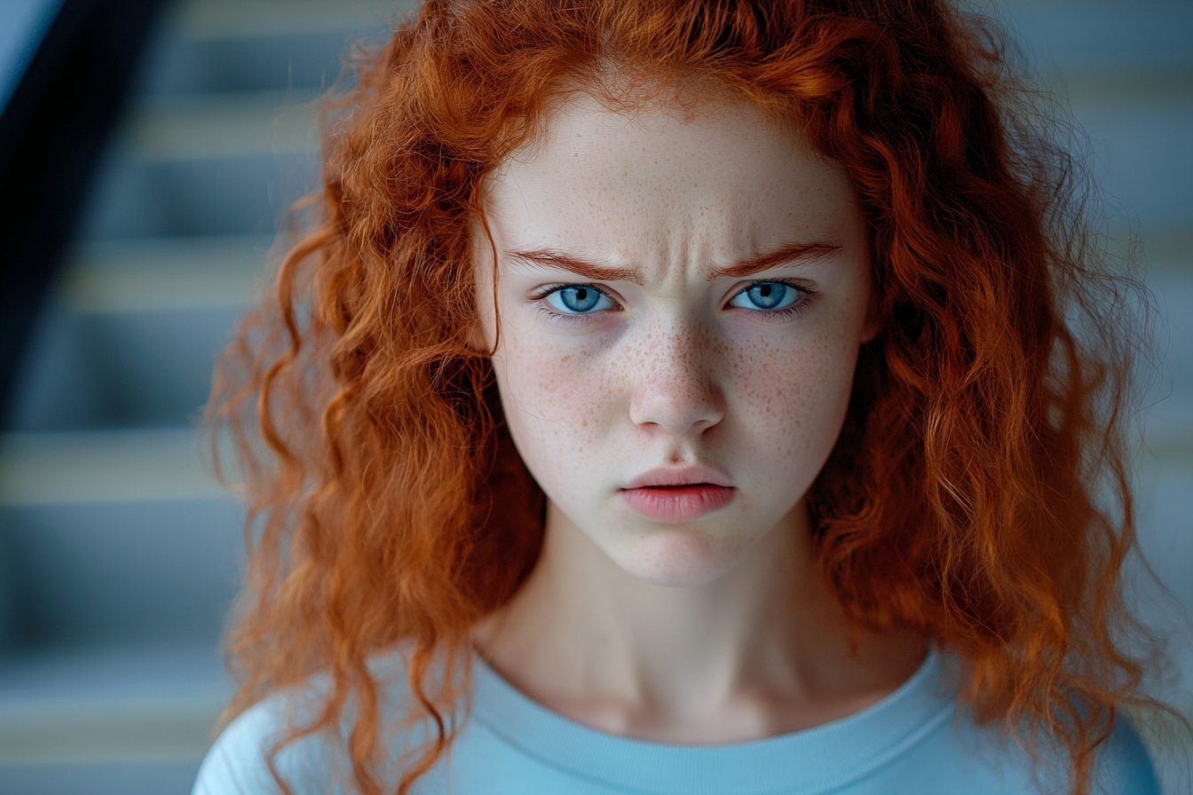 A furious teen girl | Source: Midjourney