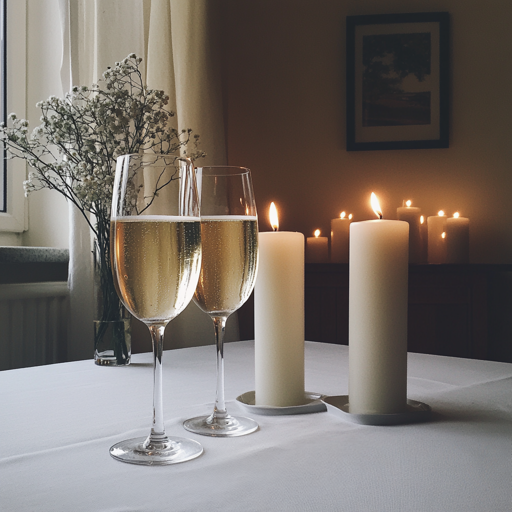 A dinner table setting | Source: Midjourney