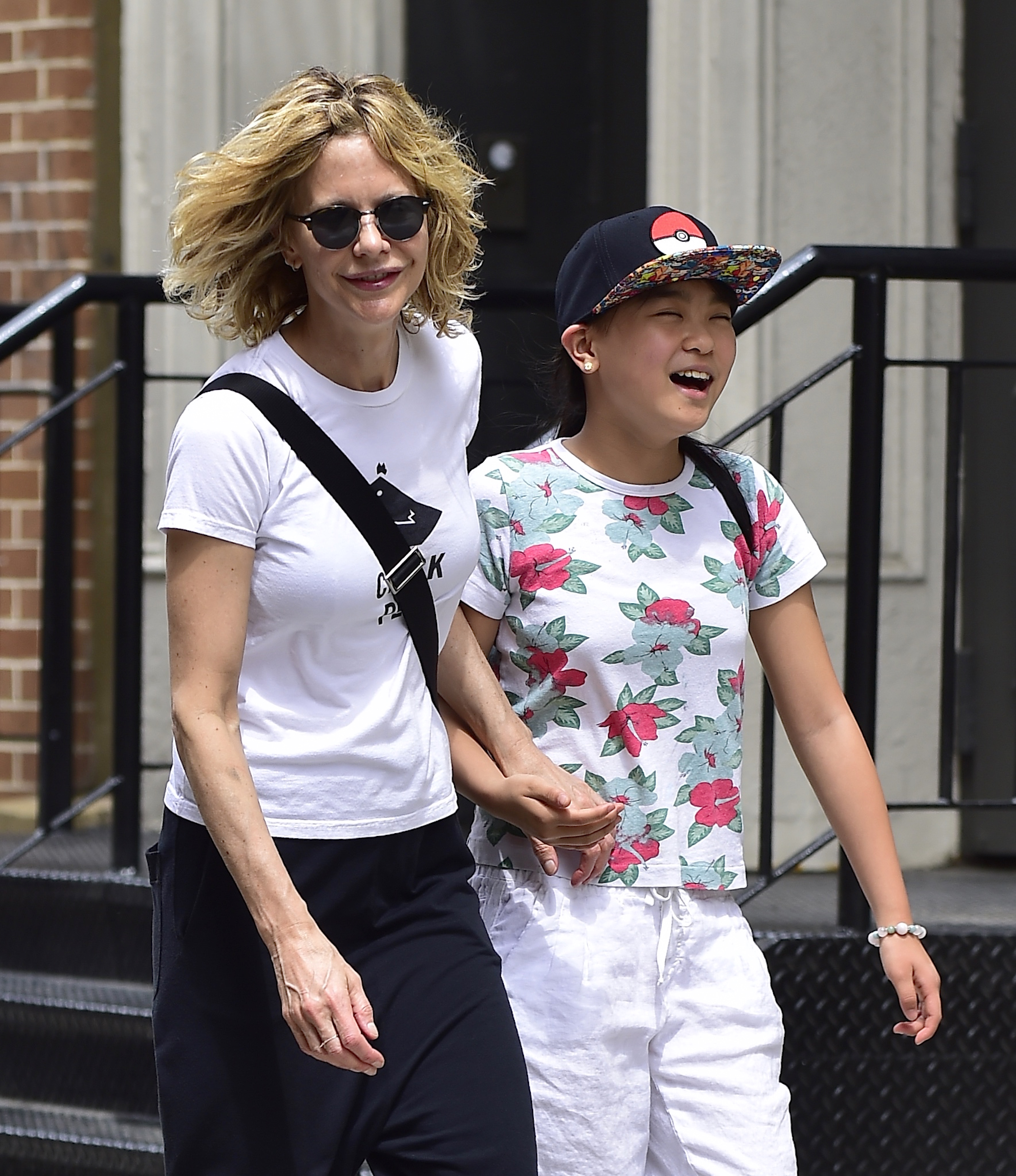 Meg Ryan and Daisy True Ryan are seen in Soho on May 30, 2016 in New York City. | Source: Getty Images