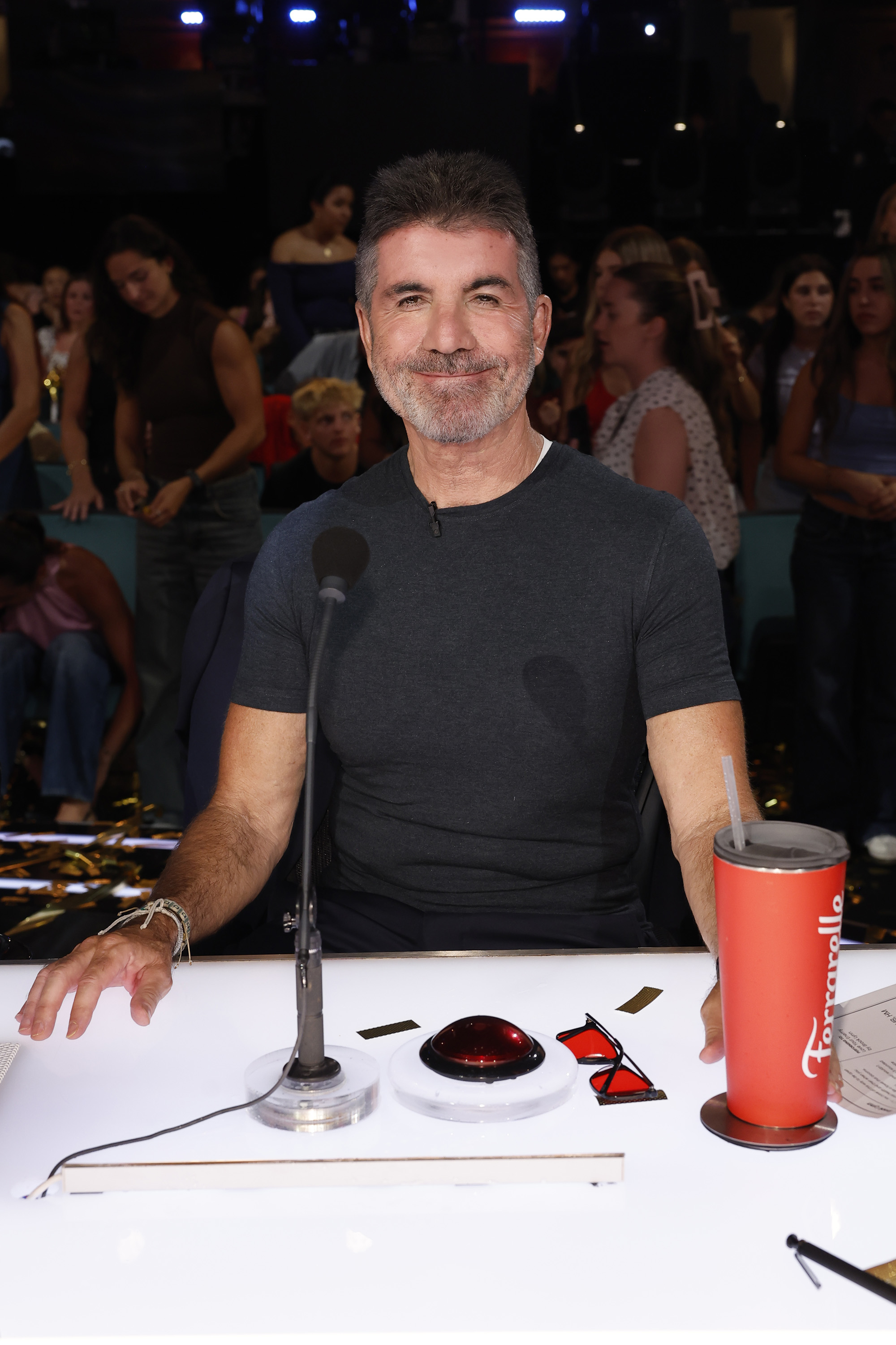 Cowell is pictured in 2026, several years after he said he had stopped using facial filler. He said he had shifted his focus toward healthy eating and drinking plenty of water. | Source: Getty Images