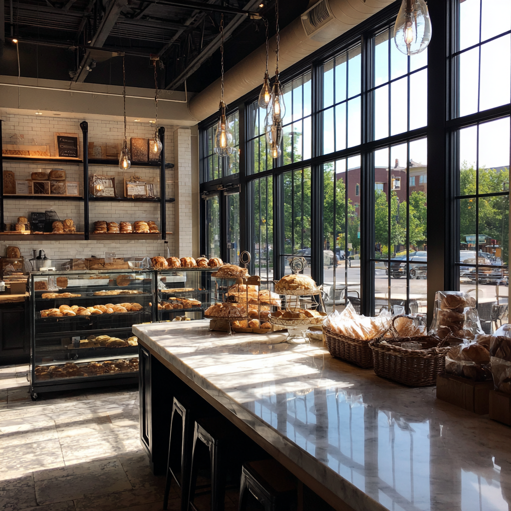 The interior of a bakery | Source: Midjourney