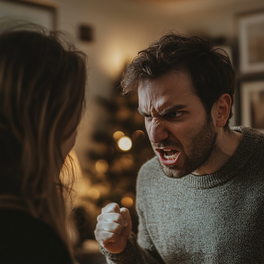 A man arguing with his wife | Source: Midjourney