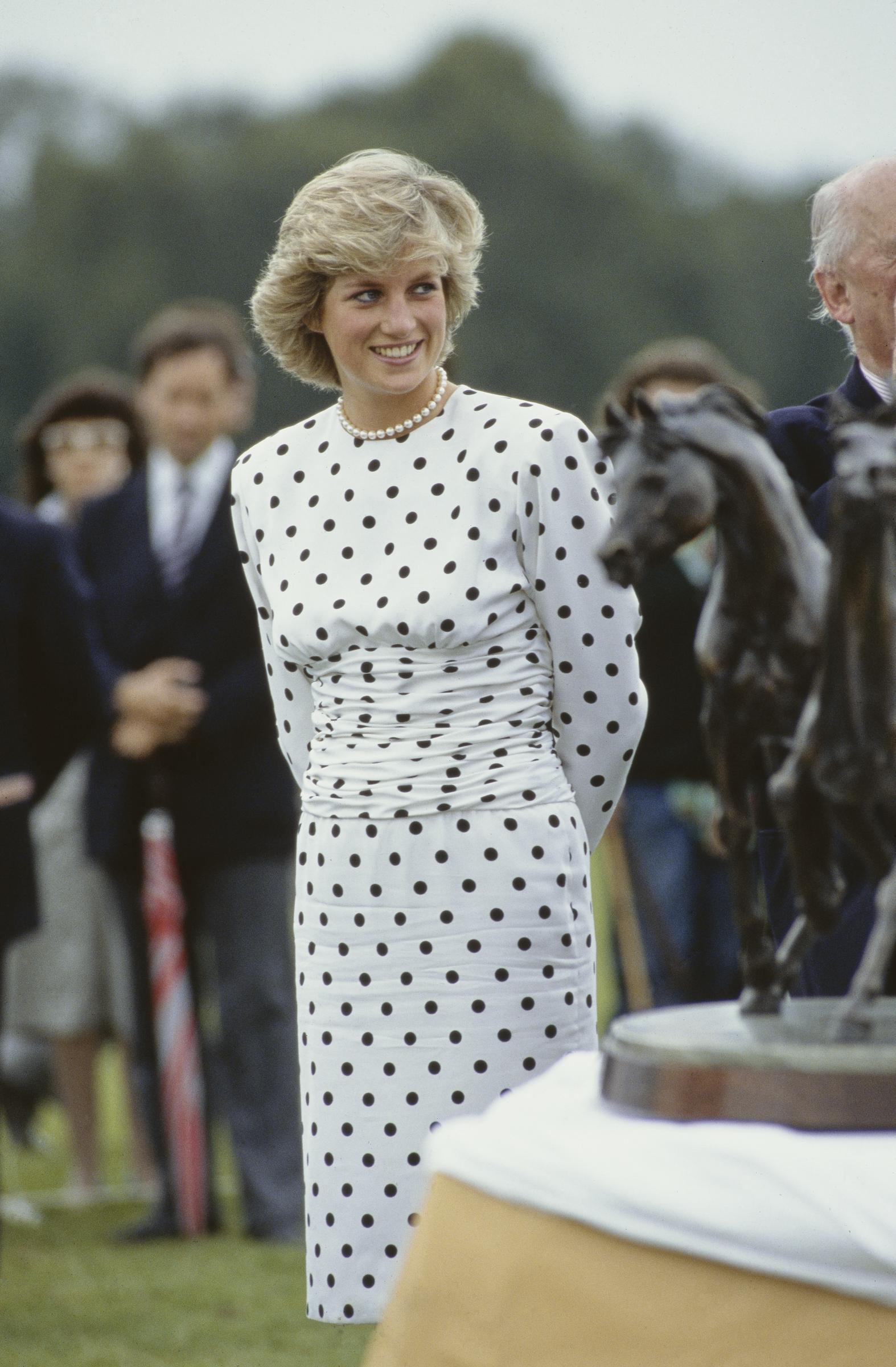 Princess Diana during a polo match at Windsor in June 1987 | Source: Getty Images