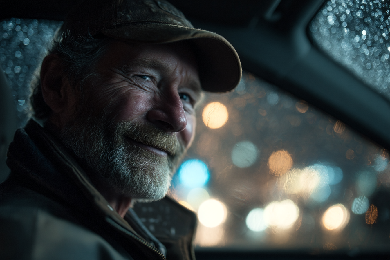 A man in a car | Source: Midjourney