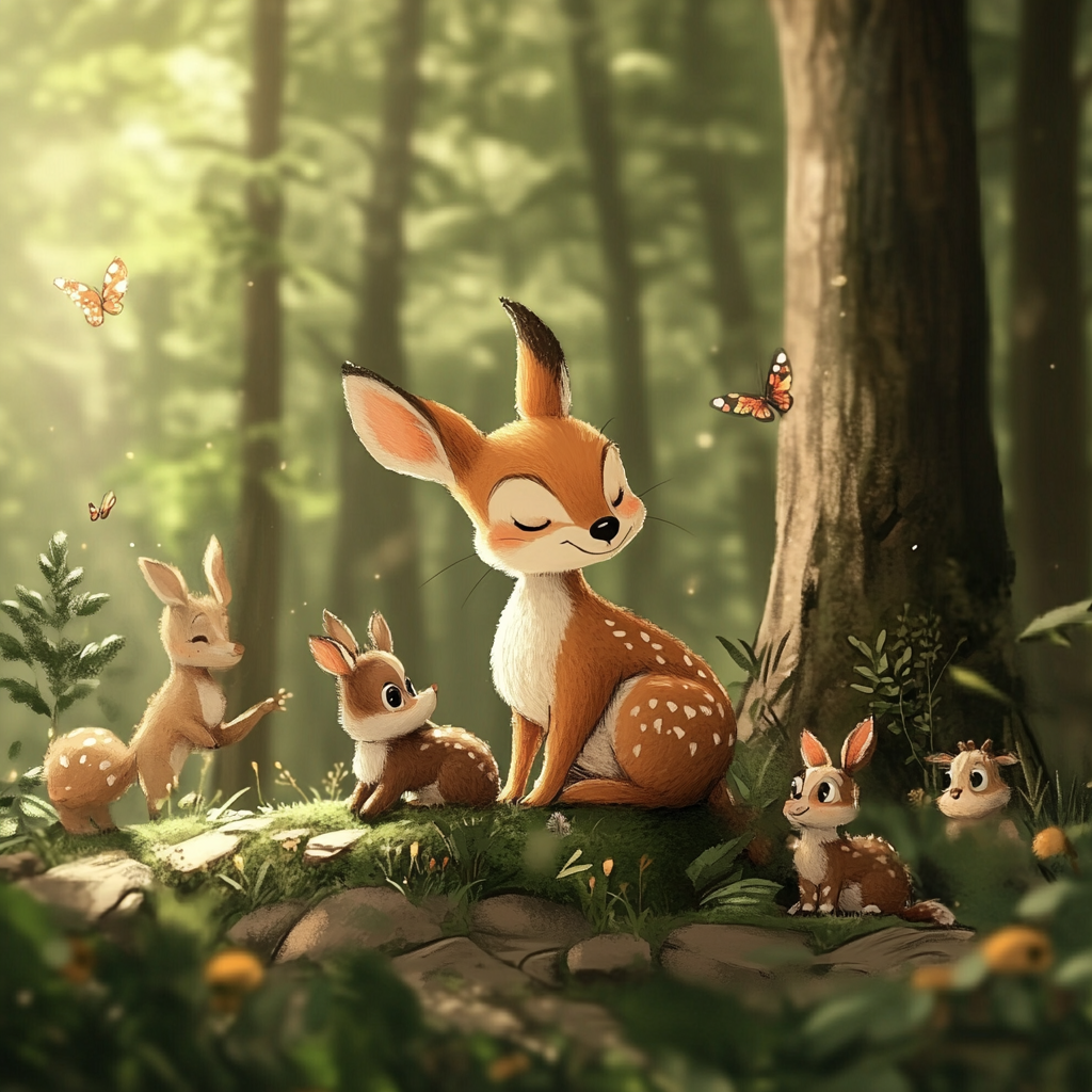 Woodland animals | Source: Midjourney