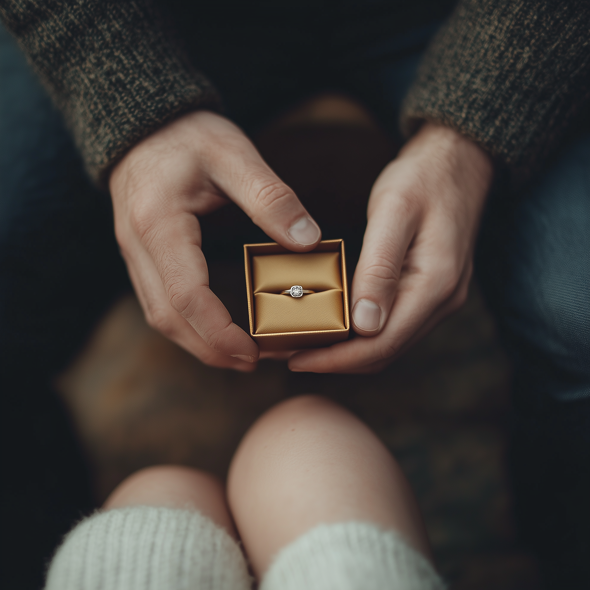 A man holding a ring | Source: Midjourney