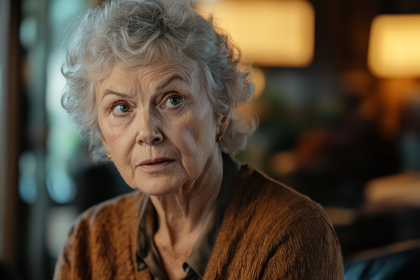 An older woman talking | Source: Midjourney