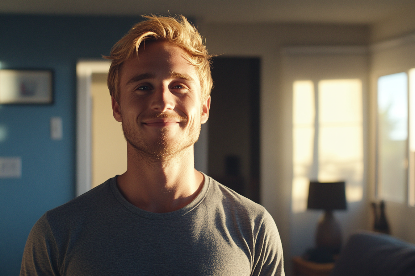 A man smiling | Source: Midjourney