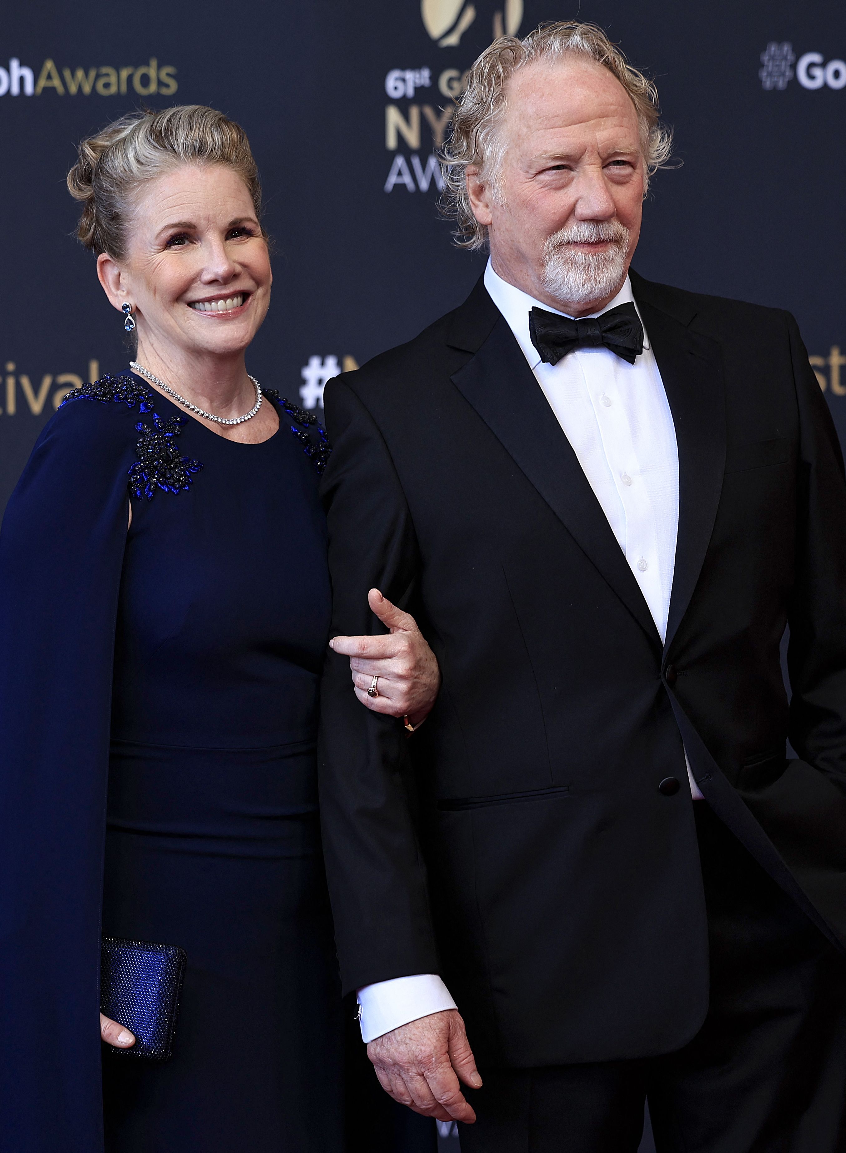 Melissa Gilbert her husband Timothy Busfield pose during a photocall for the Golden Nymph Awards ceremony of the 62nd Monte-Carlo Television Festival in the principalty of Monaco on June 20, 2023. | Source: Getty Images