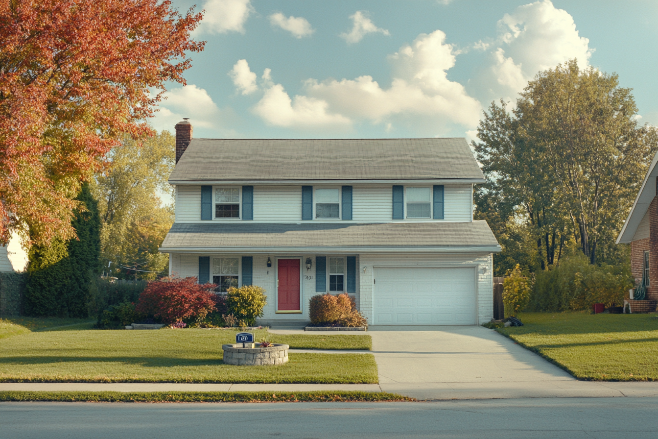 A typical house in the suburbs | Source: Midjourney