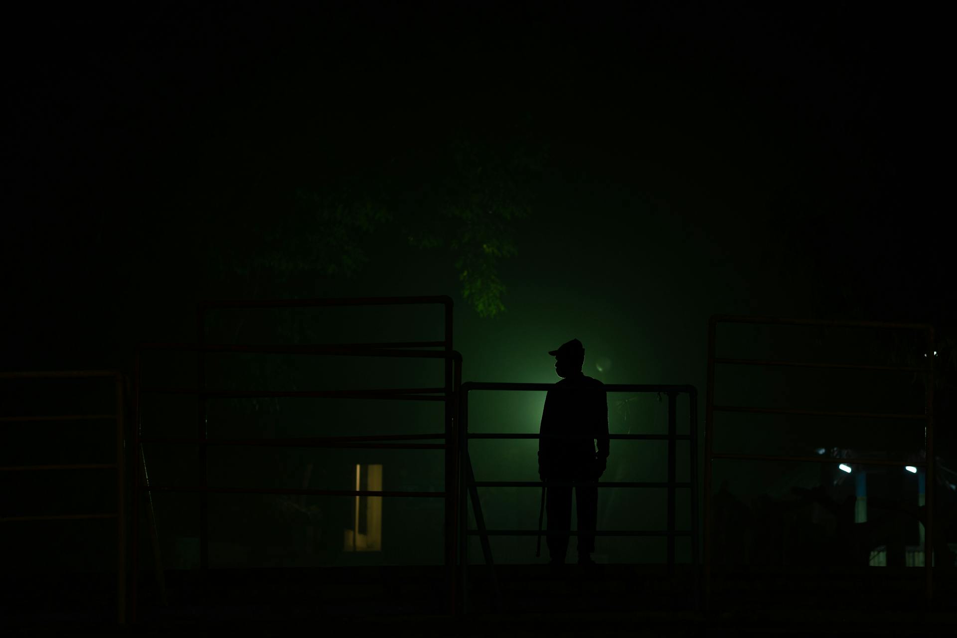 Silhouette of a man standing outdoors | Source: Pexels