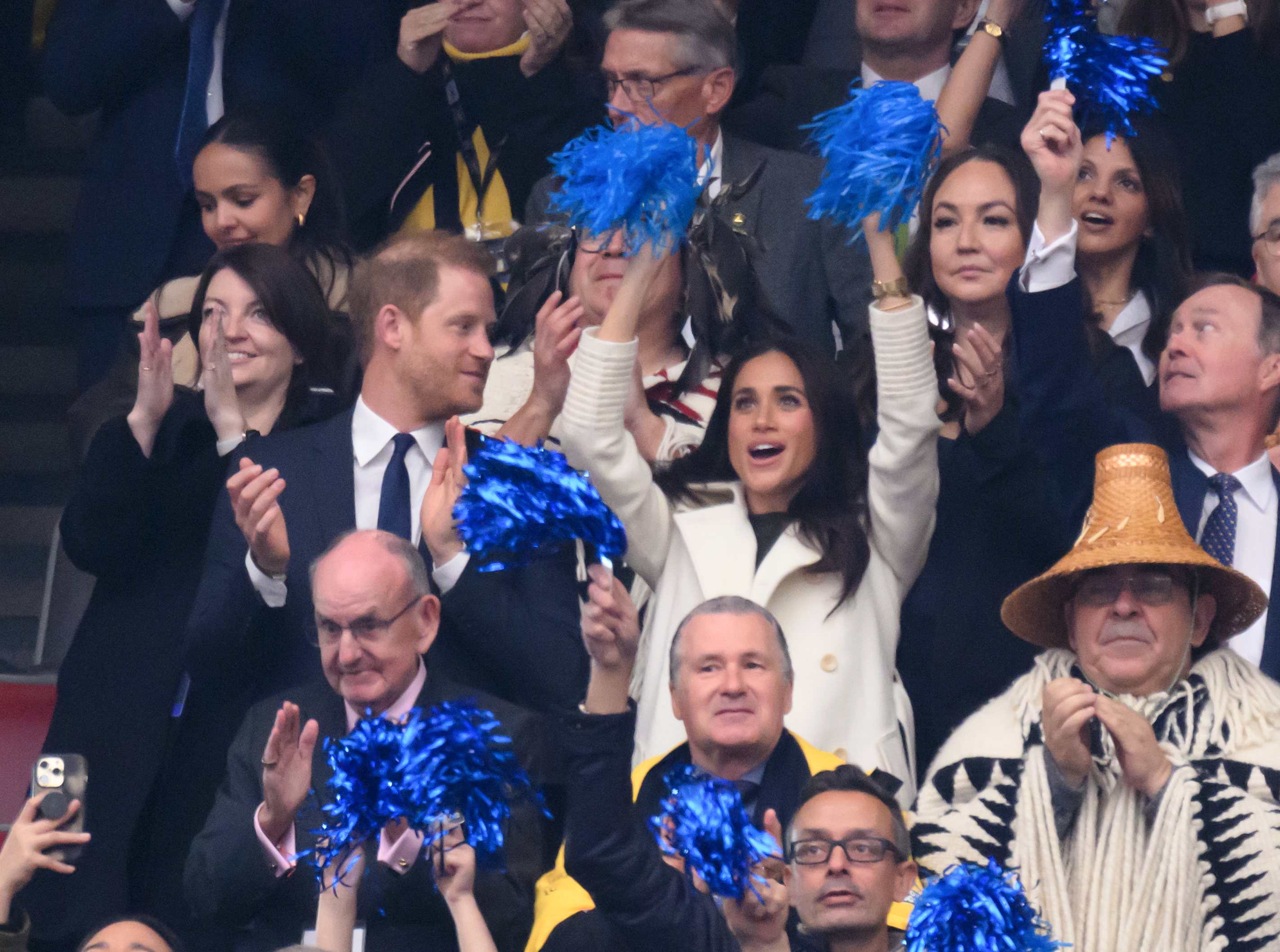 The Duke and Duchess of Sussex during the opening ceremony of the 2025 Invictus Games at BC Place on February 8 in Vancouver, British Columbia, Canada. | Source: Getty Images