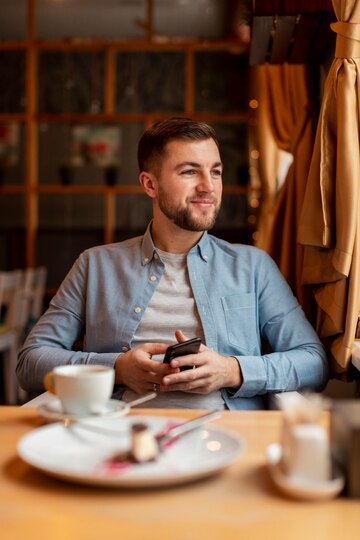 A smiling man in a cafe | Source: Freepik