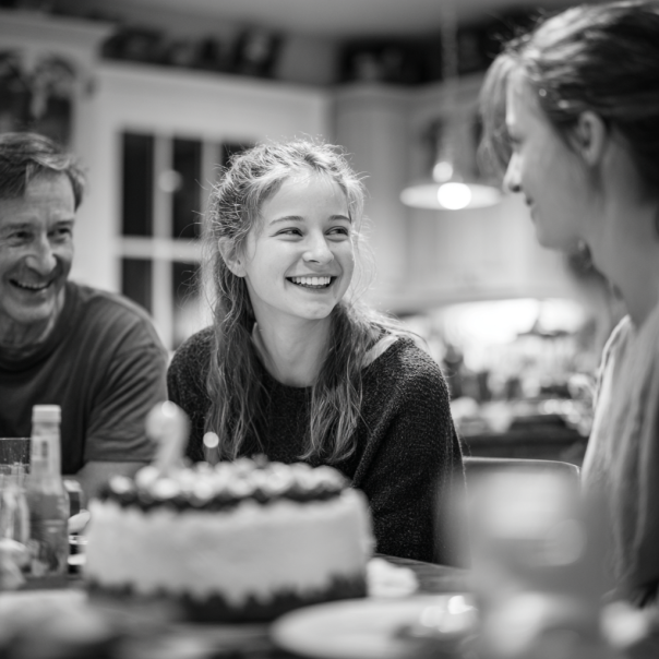 A mother and father celebrating their daughter's achievements | Source: Midjourney