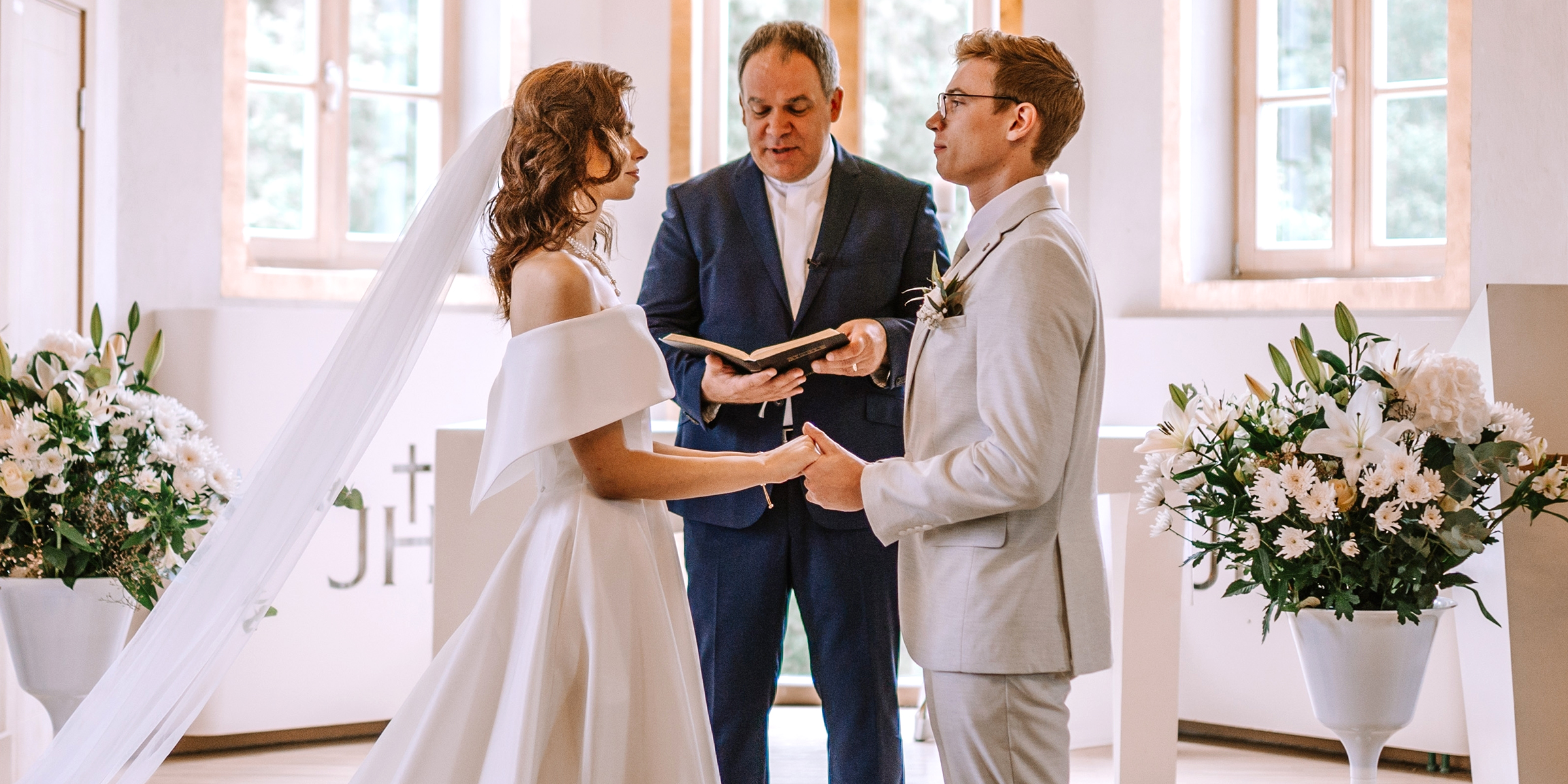 A bride and groom at their wedding | Source: Shutterstock