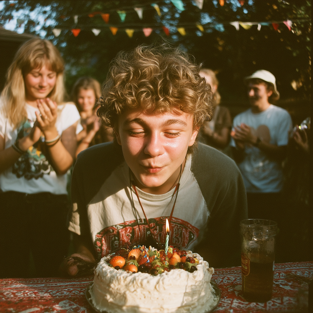 People celebrating a boy's birthday | Source: Midjourney