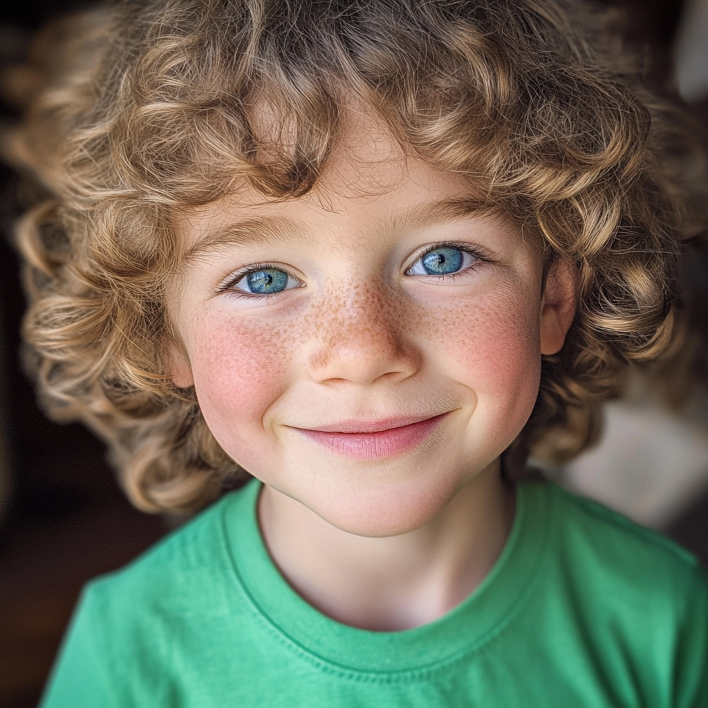 A smiling little boy | Source: Midjourney