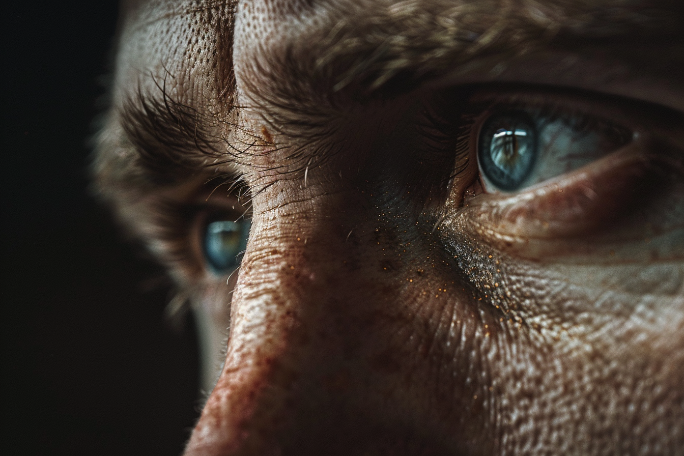 Close up of a man's eyes | Source: Midjourney