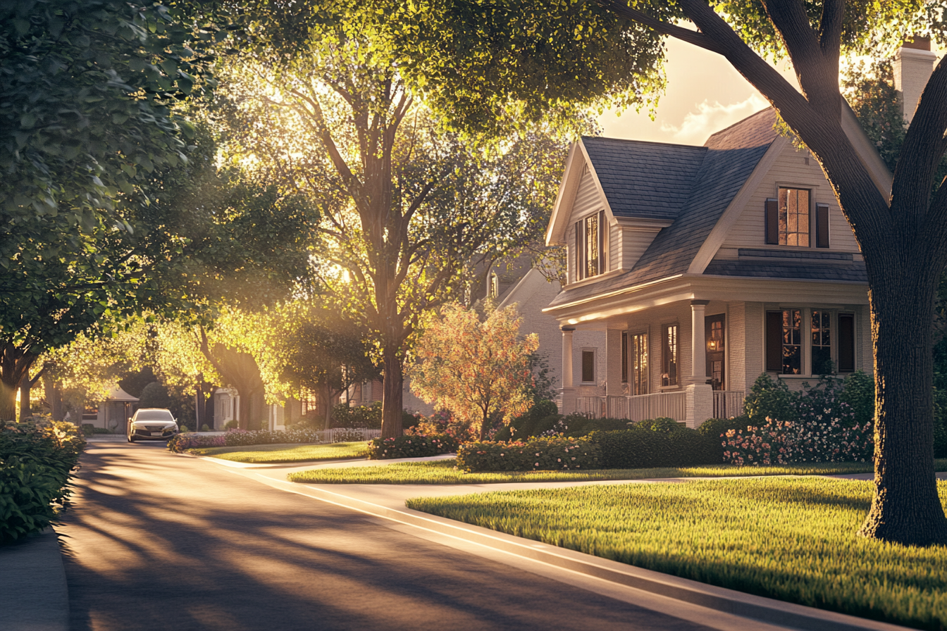 Houses in a nice neighborhood | Source: Midjourney