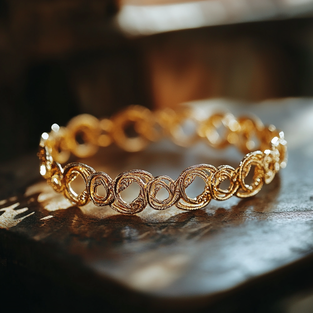 A close-up shot of a bracelet | Source: Midjourney