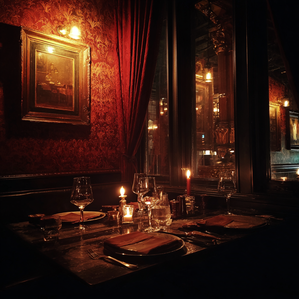 The interior of a restaurant | Source: Midjourney
