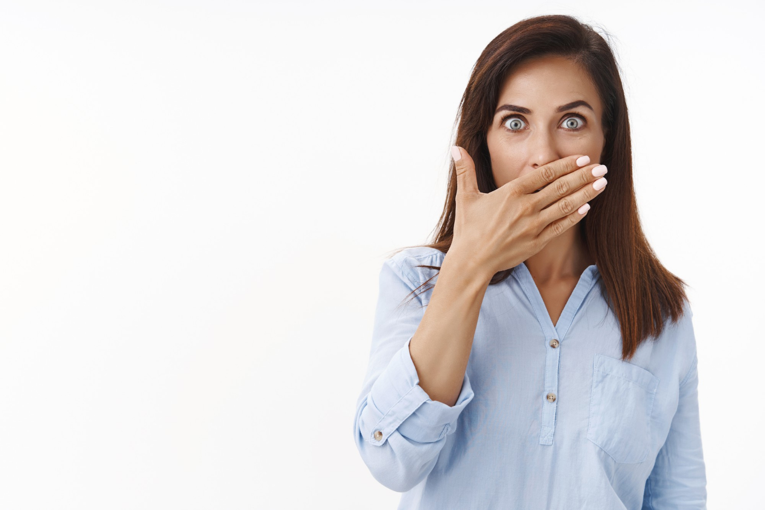 A woman shaken to her core | Source: Freepik