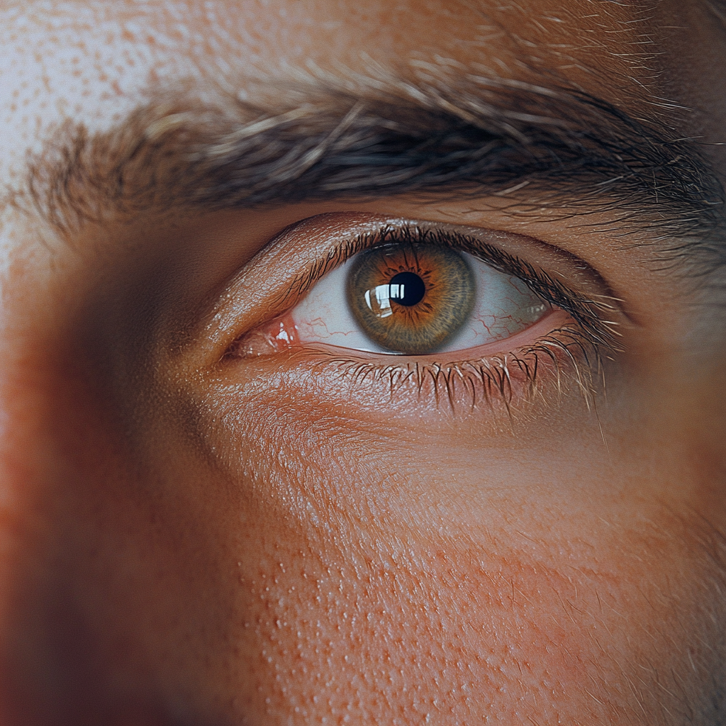 A close-up shot of a man's eye | Source: Midjourney