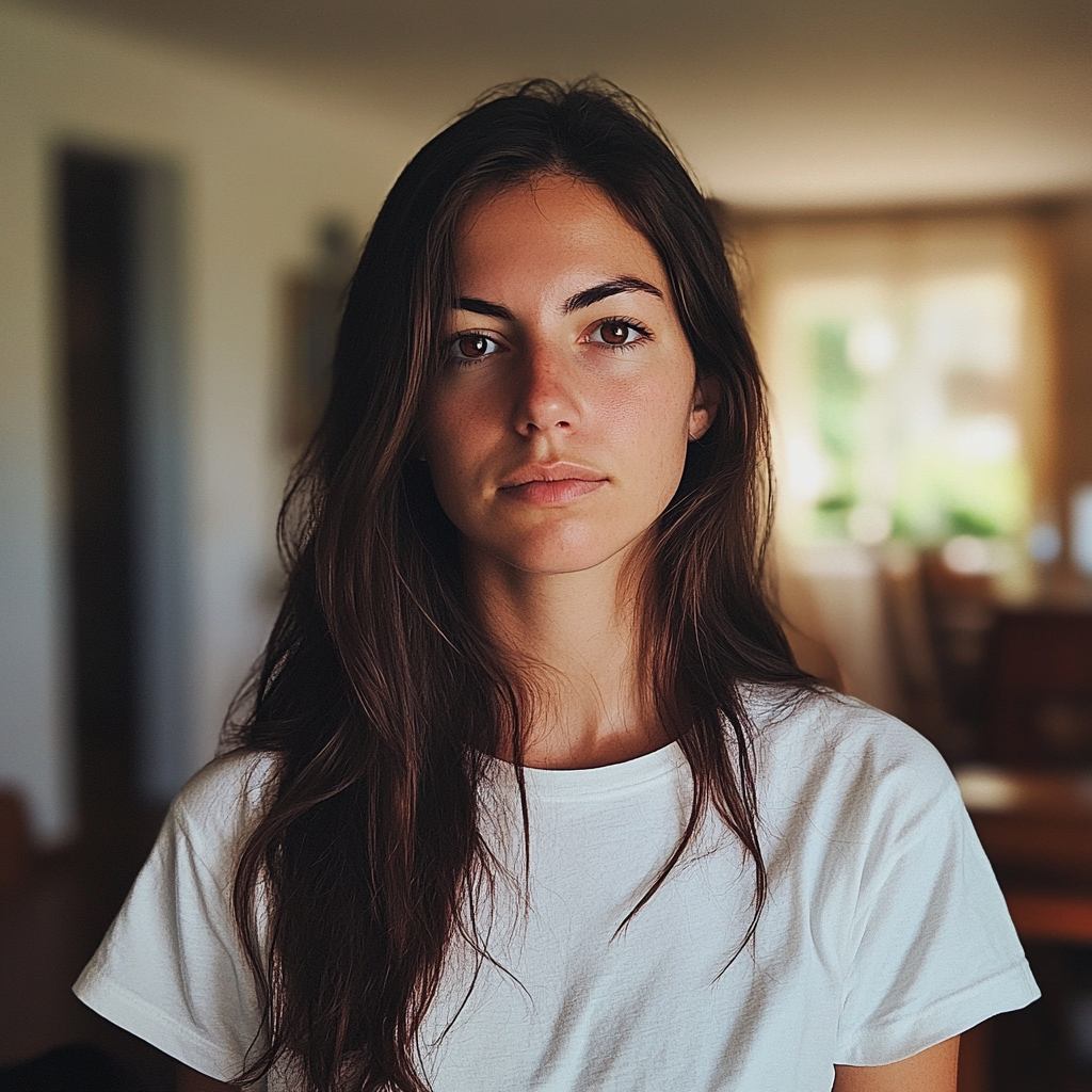A close up of a pensive woman | Source: Midjourney