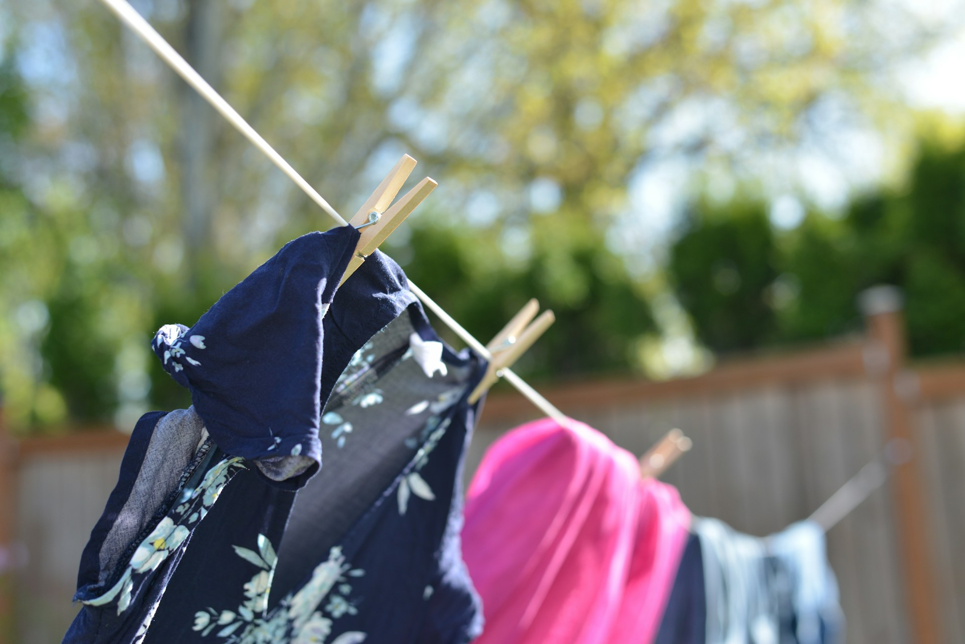 Clothes hanging on a clothesline | Source: Unsplash