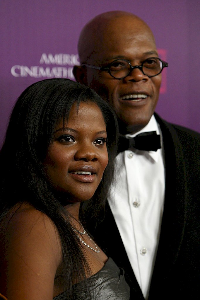  Samuel L. Jackson and daughter Zoe Jackson at the 23rd annual American Cinematheque show honoring Samuel L. Jackson held at Beverly Hilton Hotel on December 1, 2008, in Beverly Hills, California. | Photo by Alberto E. Rodriguez/Getty Images