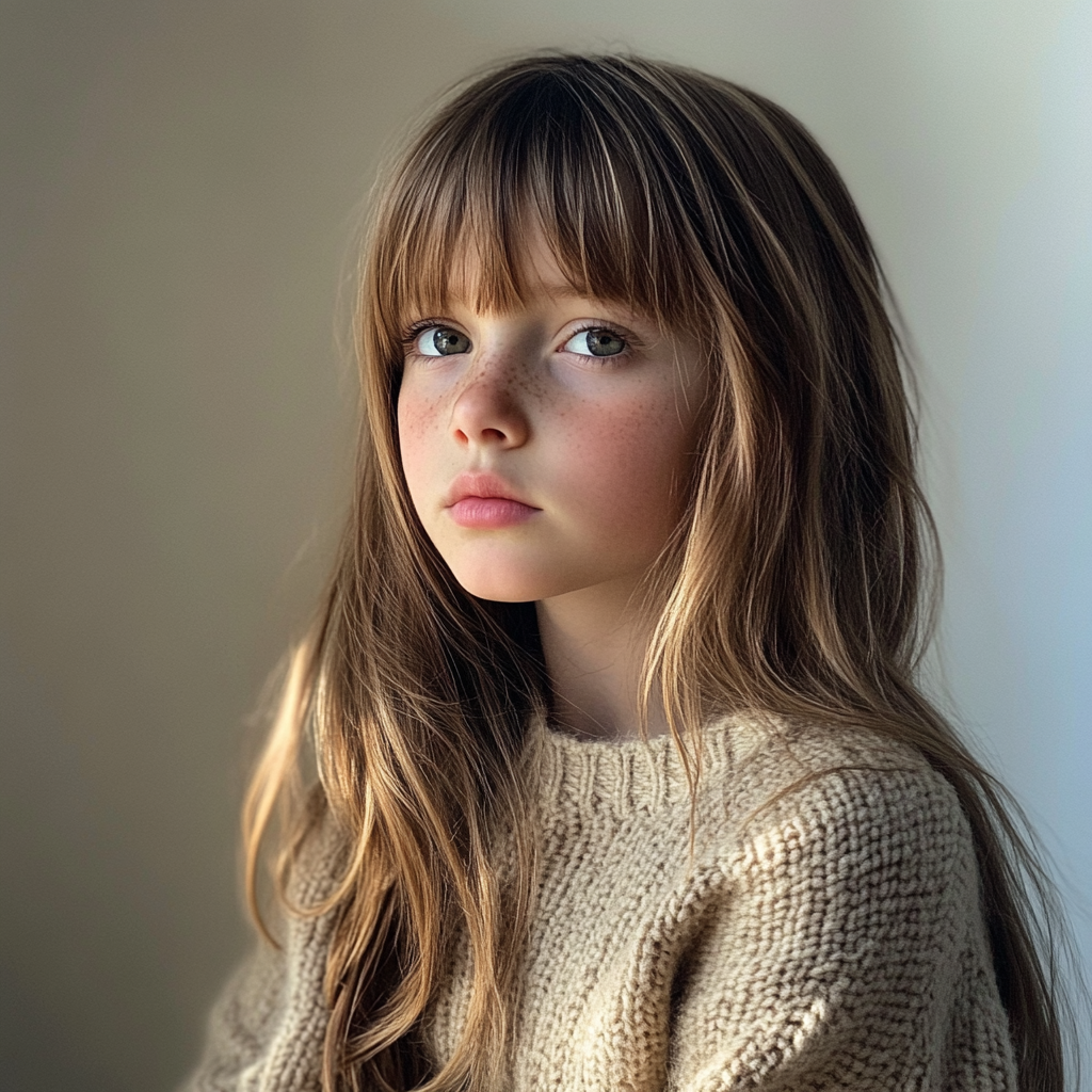 A pensive young girl | Source: Midjourney